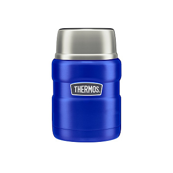Термос THERMOS SK3000 BL с ложкой, 0,47л/+9h/-14h стальная колба